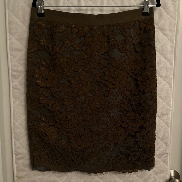 LOFT Lace Overlay Pencil Skirt - Picture 3 of 8